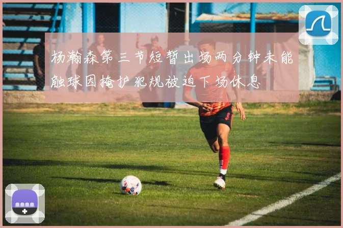 杨瀚森第三节短暂出场两分钟未能触球因掩护犯规被迫下场休息